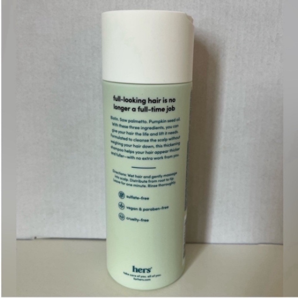 Hers Triple Threat Shampoo 6.4oz 4 Pack Thickening Napa Rose Scent NEW Sealed - Picture 3 of 7